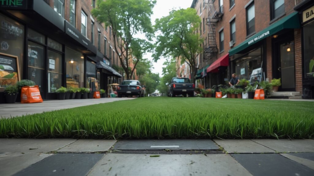 professional sod installation on residential lawn in Babylon NY